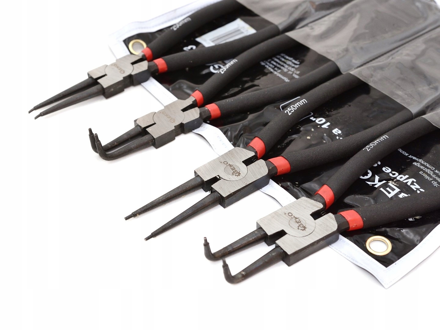 GEKO ZESTAW SZCZYPIEC SEGERA 250MM 4SZTUKI CRV MONTAŻU I DEMONTAŻU G01663