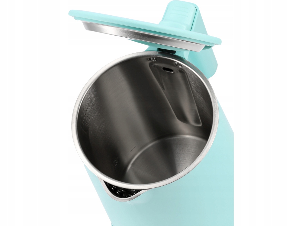 LUND CZAJNIK ELEKTRYCZNY LUND 2200W 1,5L TURKUSOWY PODWÓJNE ŚCIANKI 68208