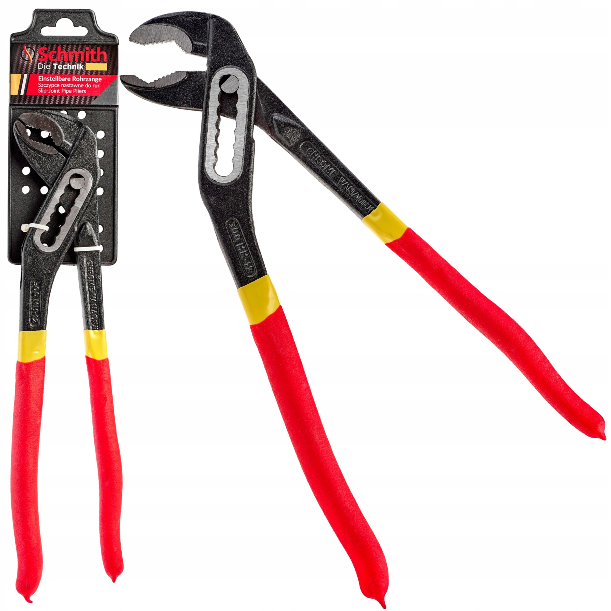 SCHMITH SZCZYPCE NASTAWNE KLUCZ DO RUR 180MM ŻABKA