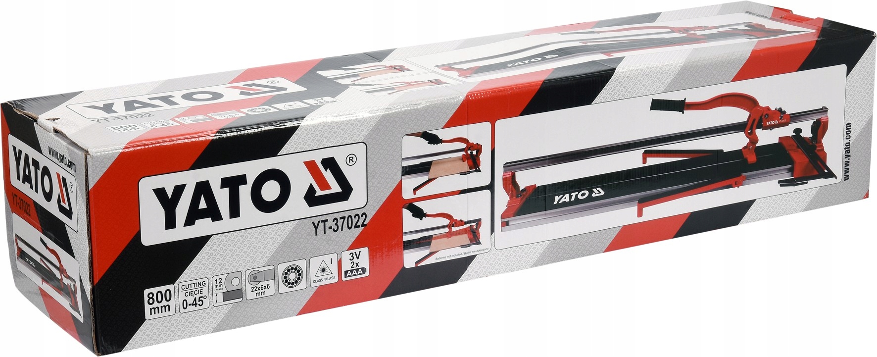 YATO PRZECINARKA MASZYNKA DO GLAZURY PŁYTEK 800mm Z LASEREM YT-37022