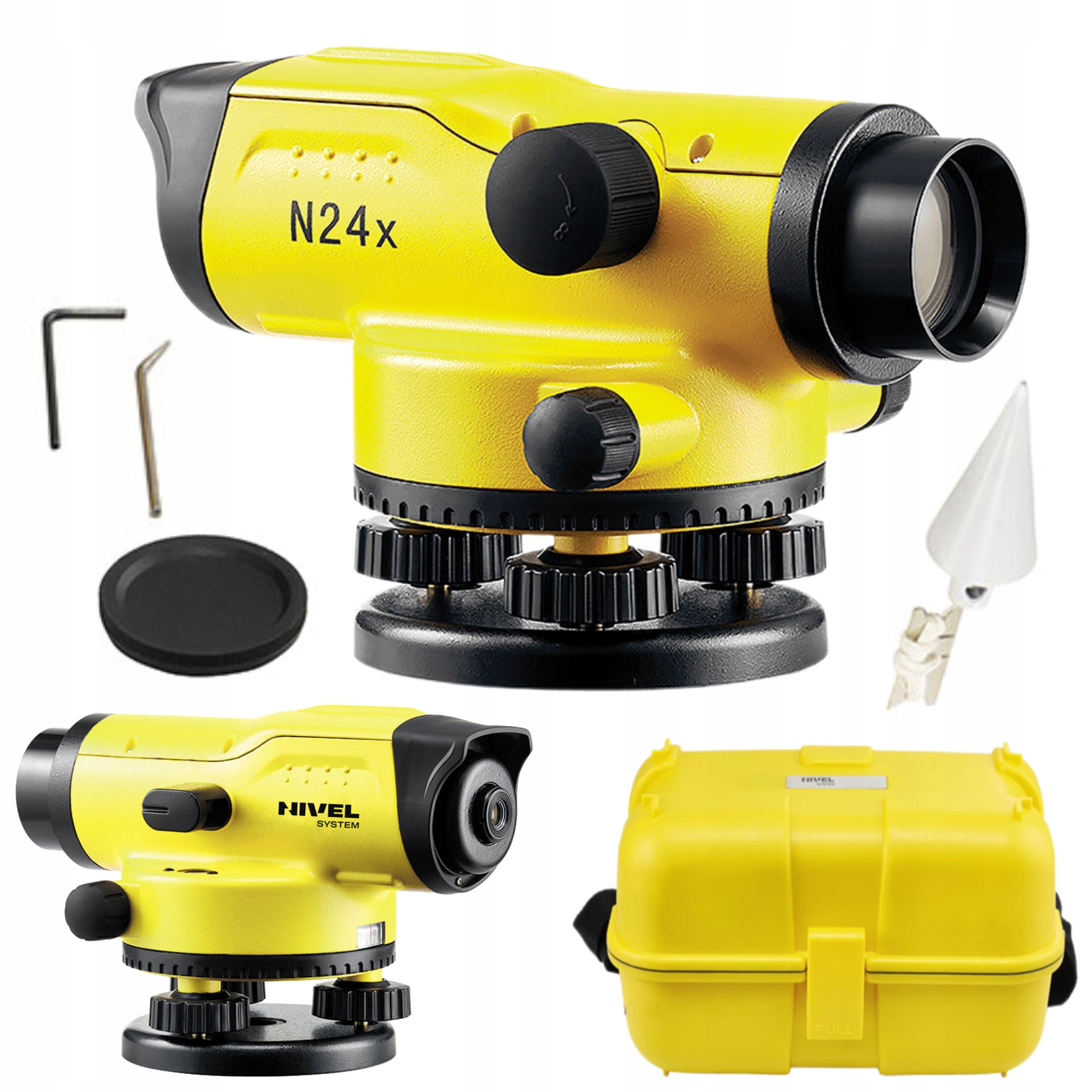 NIVEL SYSTEM NIWELATOR OPTYCZNY IPX6 PREZYCJA 2,0mm/1km WALIZKA N24x