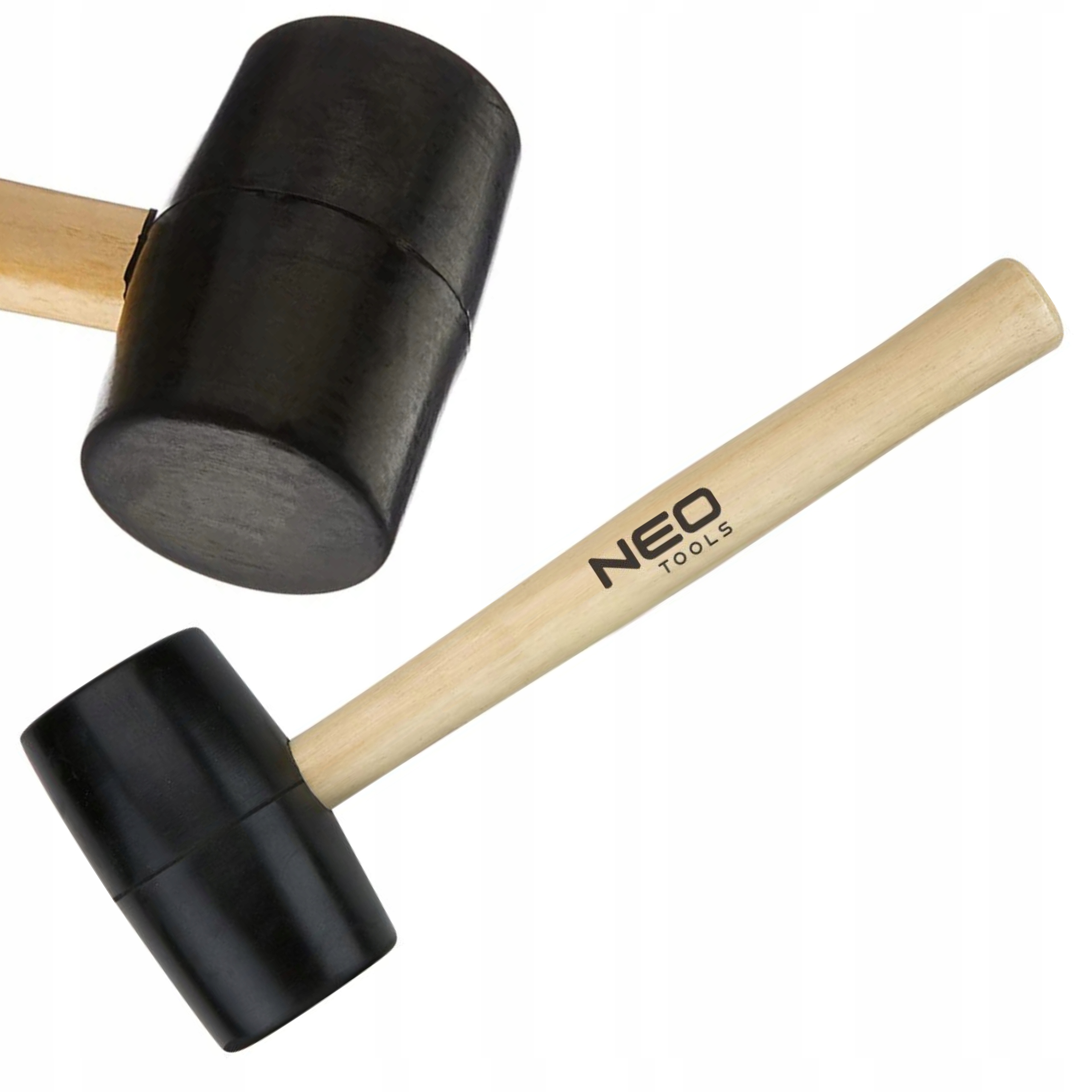 NEO MŁOTEK GUMOWY 72 MM/900 G TRZONEK DREWNIANY 25-064