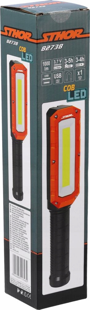 STHOR LAMPA LATARKA AKUMULATOROWA WARSZTATOWA LED 10W USB 82738