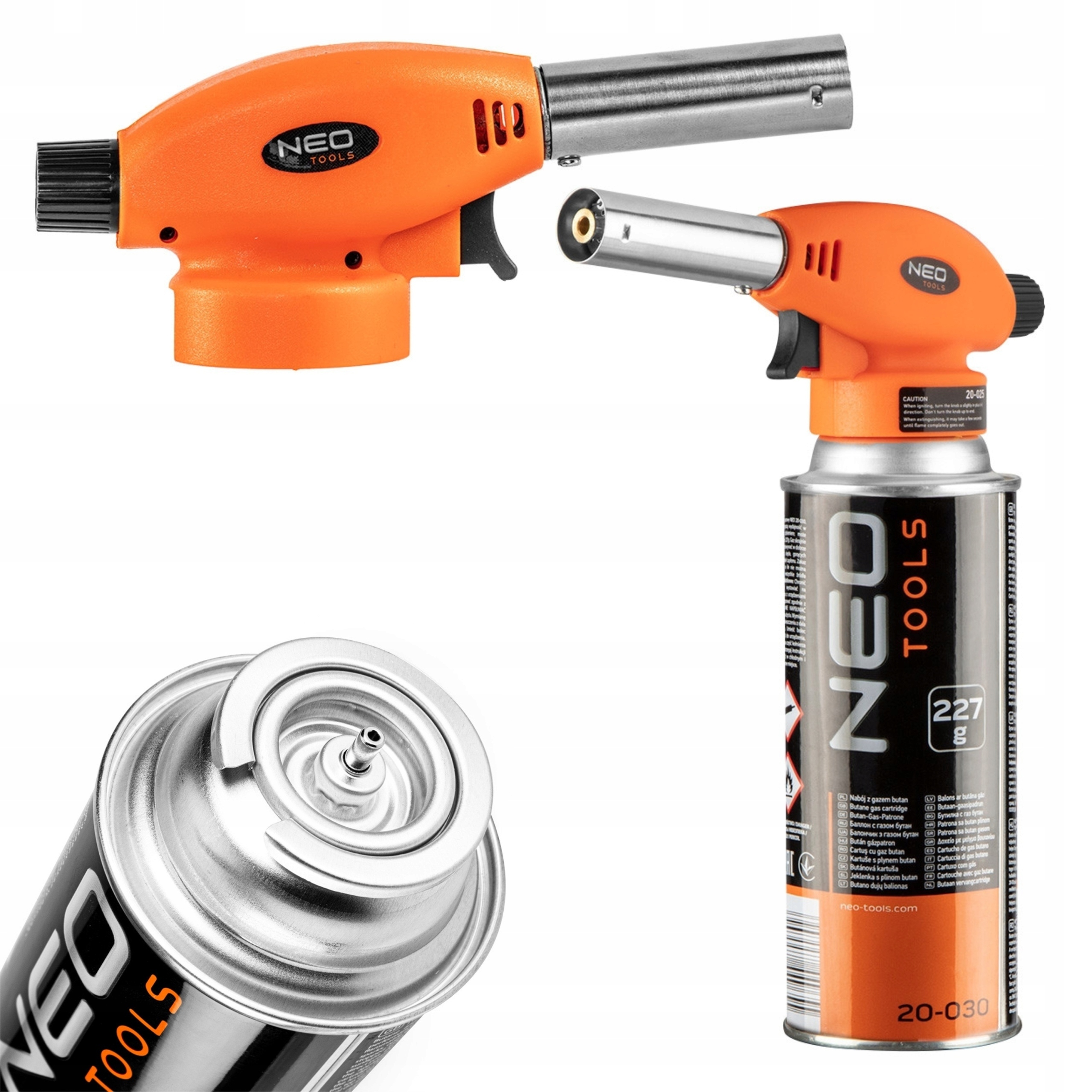 NEO PALNIK GAZOWY LUTLAMPA LUTOWNICA 1300°C PIEZO + GAZ KARTUSZ 20-041