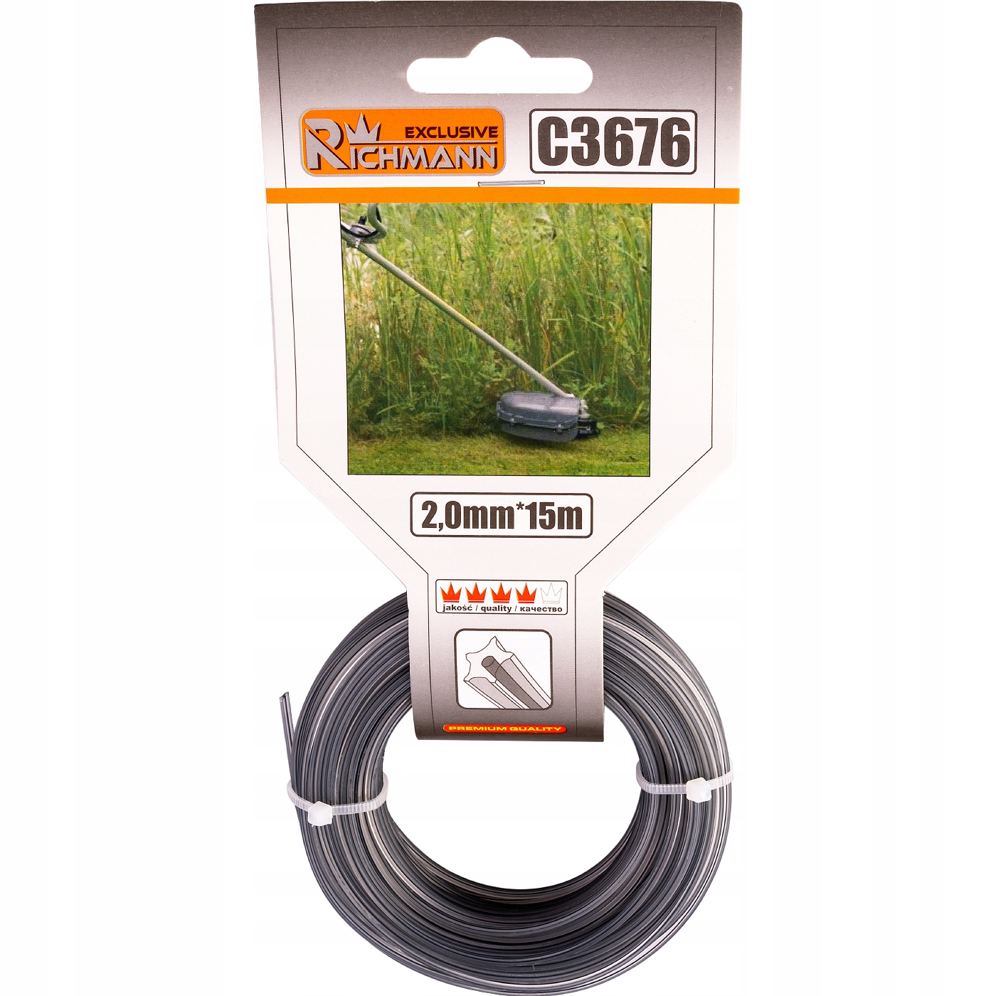 ŻYŁKA DO KOSY GWIAZDA 2MM/15M RICHMANN C3676