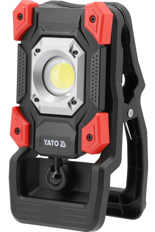 YATO REFLEKTOR PRZENOŚNY AKUMULATOROWY COBLED 20W 2000lm Z ZACISKIEM 818216