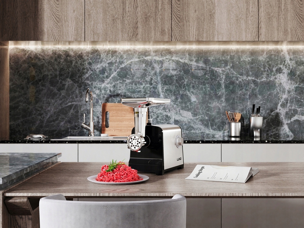 MASZYNKA ELEKTRYCZNA DO MIELENIA MIĘSA LUND 350W KIEŁBASY 3 SITKA 67903