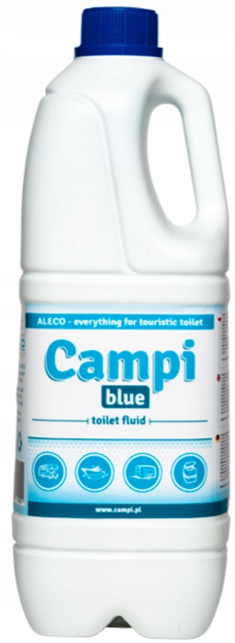PŁYNY DO TOALET TURYSTYCZNYCH CAMPI 1x2L BLUE 1X2L RED KAMPER DOMKI JACHTY