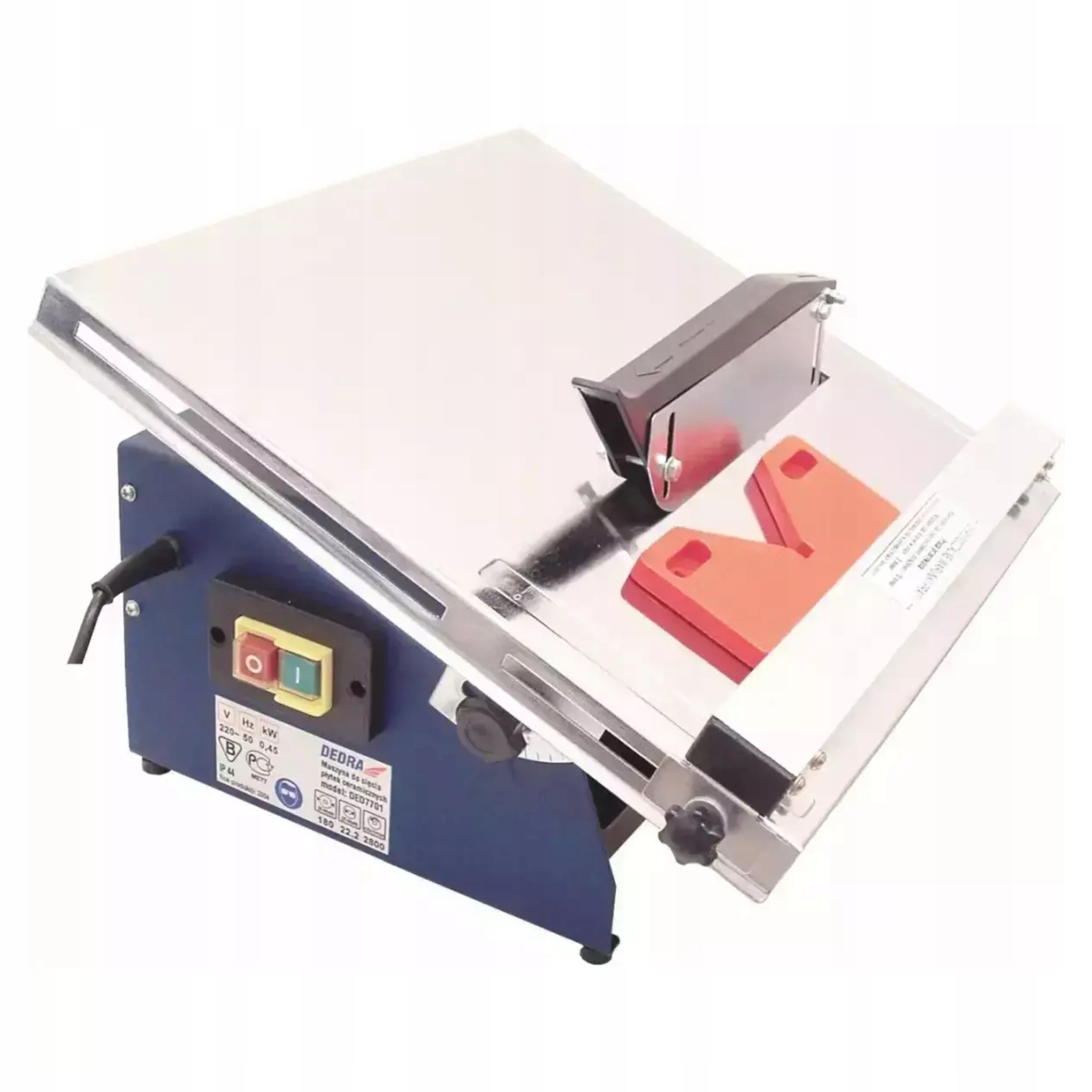 DEDRA PRZECINARKA DO GLAZURY MASZYNA DO CIĘCIA STOLIKOWA 450W TARCZA 180mm