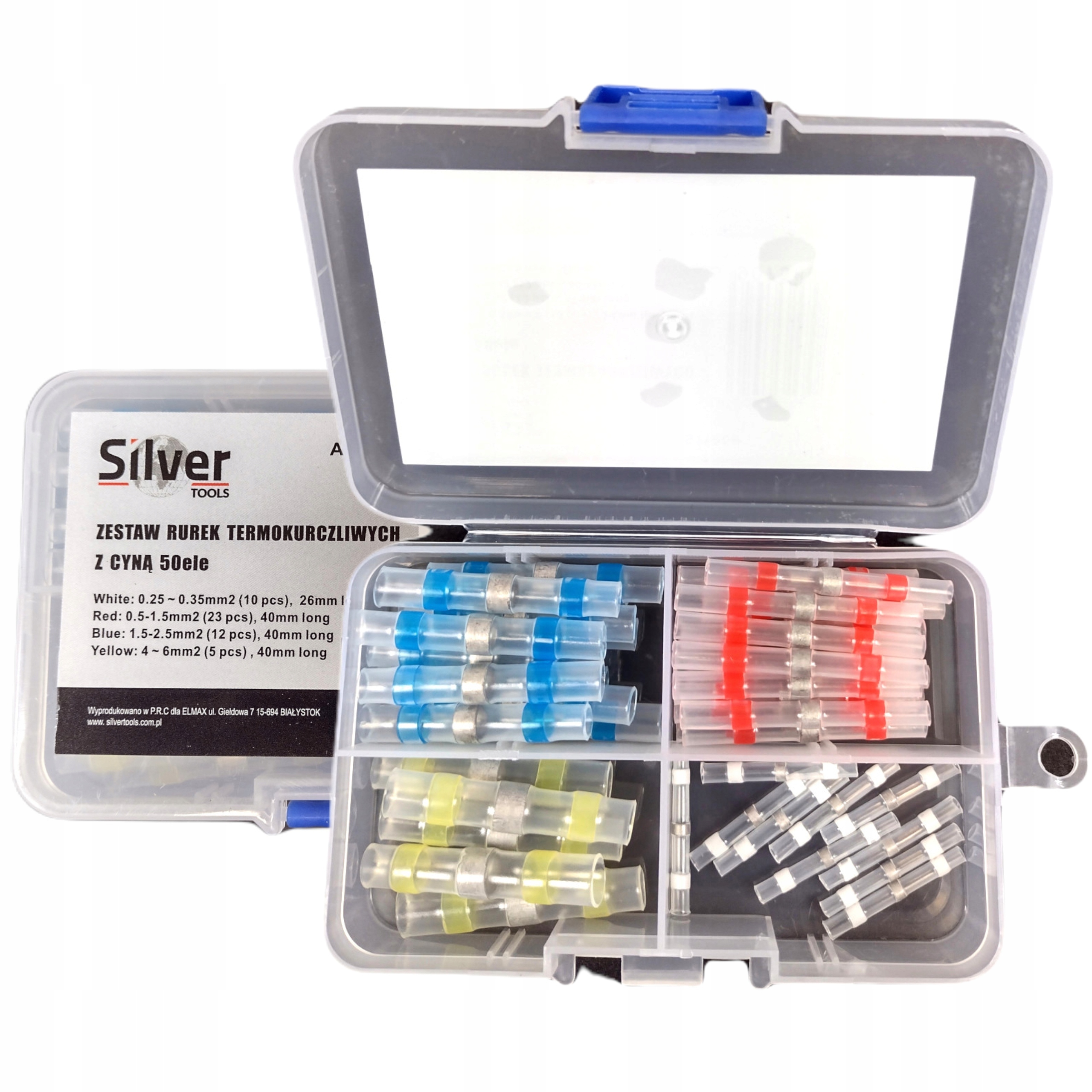 ZESTAW RUREK RURKI TERMOKURCZLIWE Z CYNĄ 50 EL KOSZULKA IZOLACYJNA (PVC)
