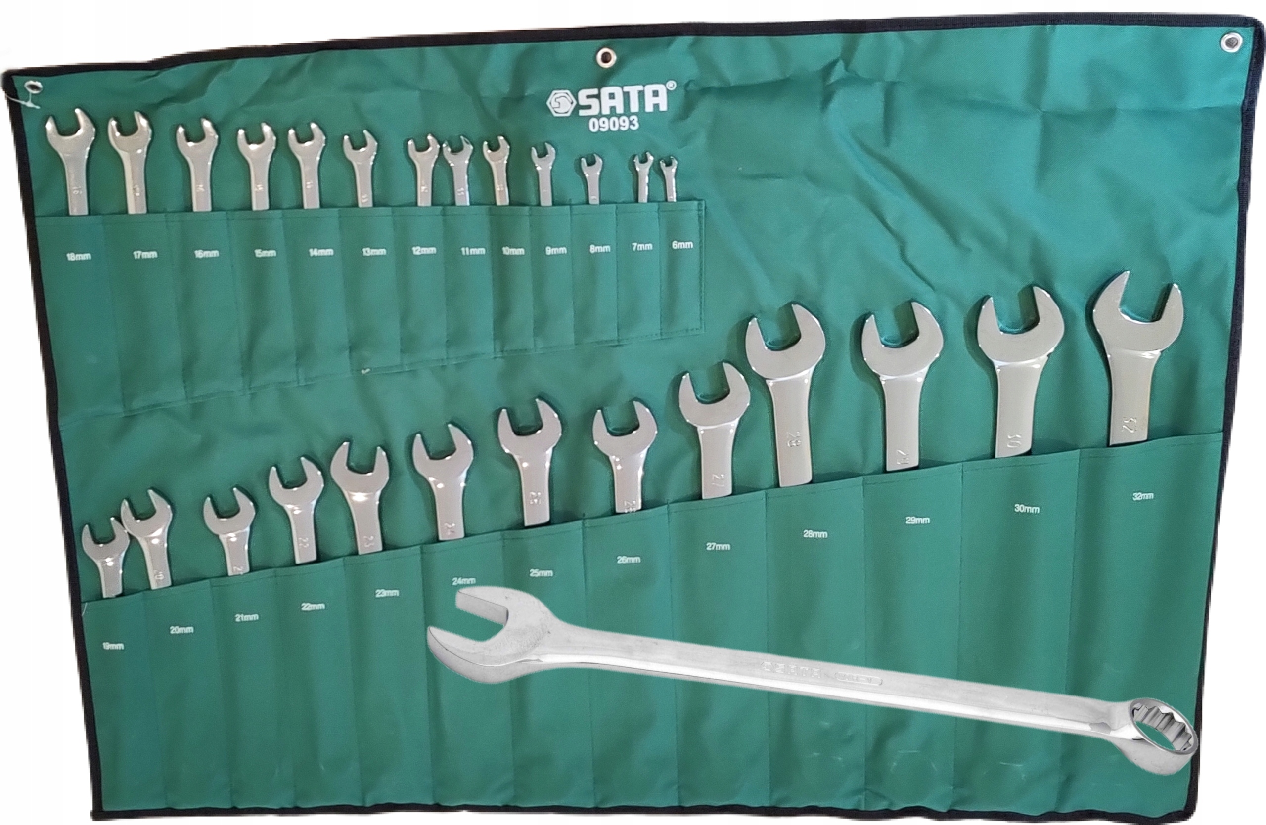 SATA ZESTAW KLUCZE PŁASKO-OCZKOWE 26 SZTUK 09093