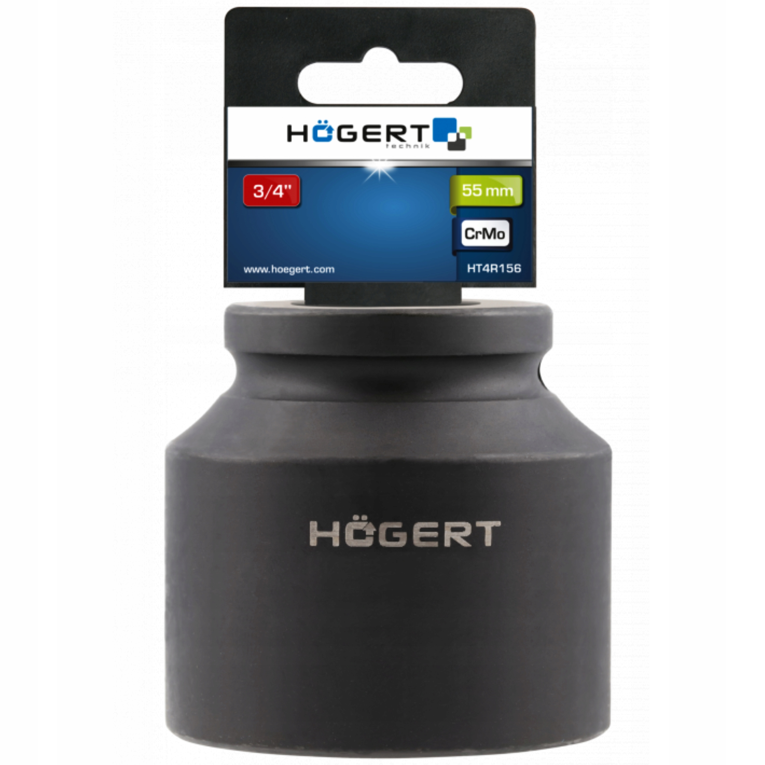 HOGERT NASADKA UDAROWA 3/4" 55MM KRÓTKA GŁOWICA SZEŚCIOKĄTNA HT4R156