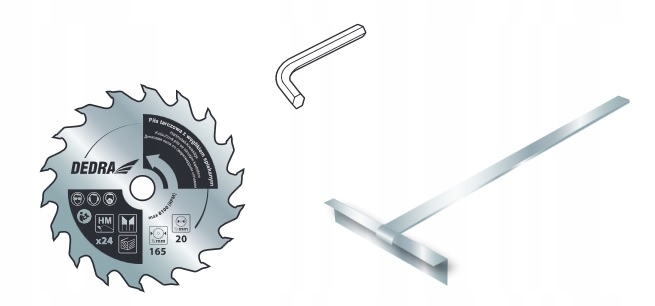 DEDRA PIŁA PILARKA TARCZOWA AKUMULATOROWA KRAJZEGA 18V SAS+ALL DED7064