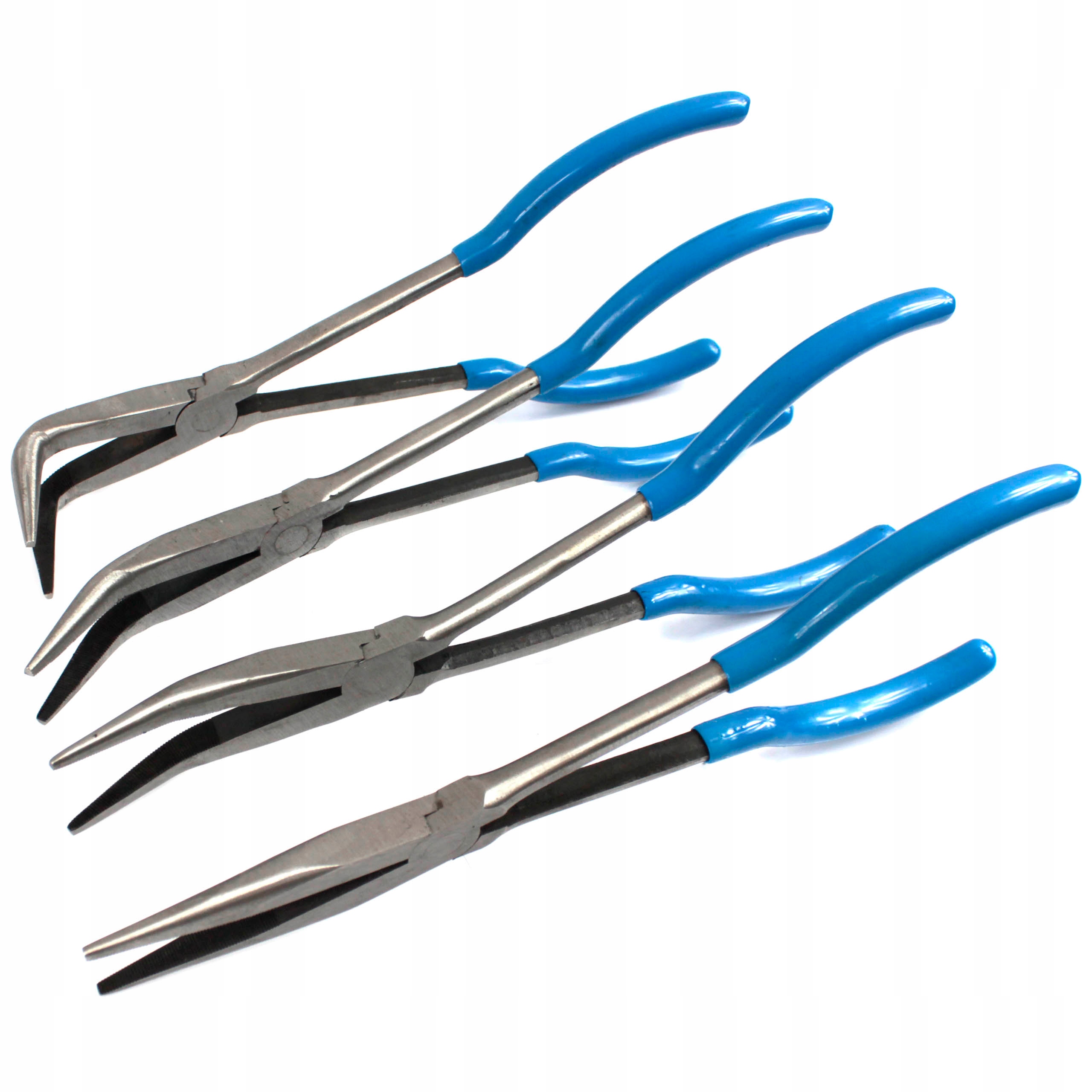 KOMPLET SZCZYPIEC PRECYZYJNYCH DO PRZEWODÓW 280MM 4 SZTUKI ETUI S11680