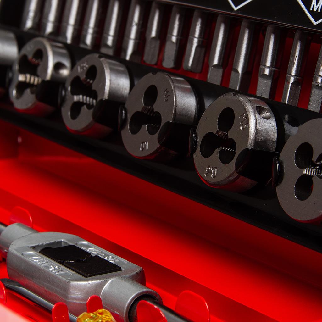 ZESTAW NARZYNEK I GWINTOWNIKÓW WALIZKA KALIBROWNIK 32 ELEMENTY M3-M12