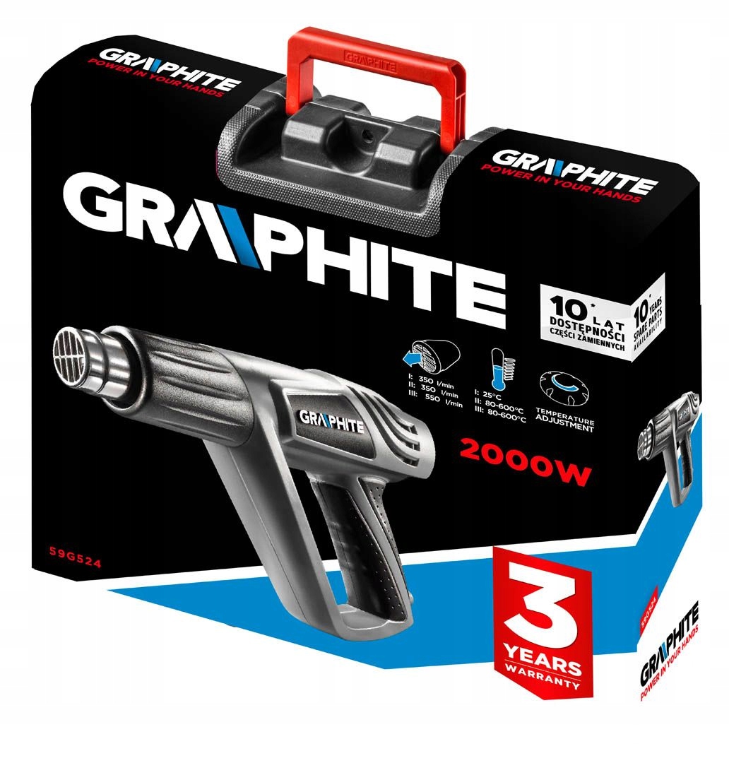 GRAPHITE OPALARKA 2000W PŁYNNA REGULACJA 59G524