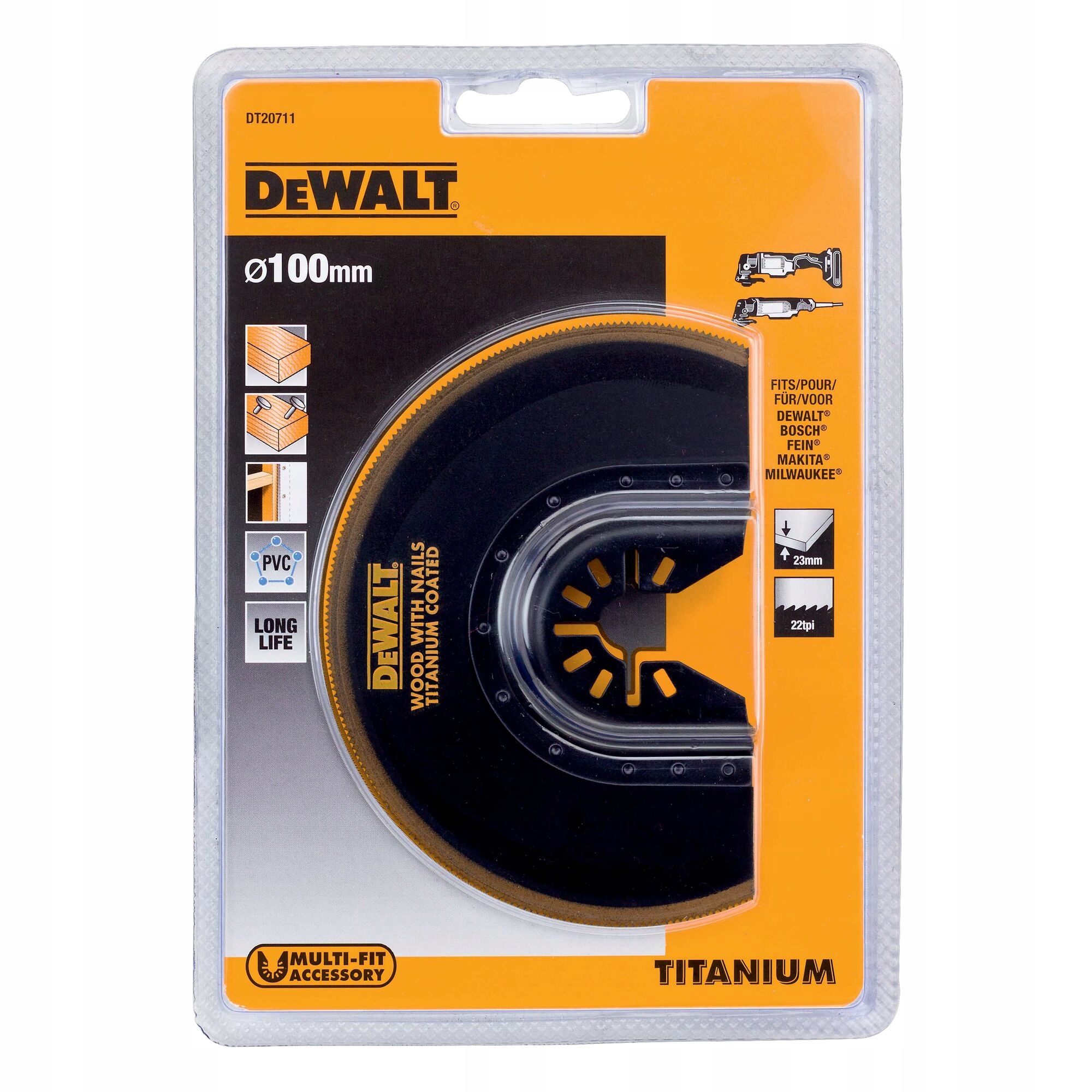 DEWALT DT20711 BRZESZCZOT DO DREWNA PVC MULTITOOL