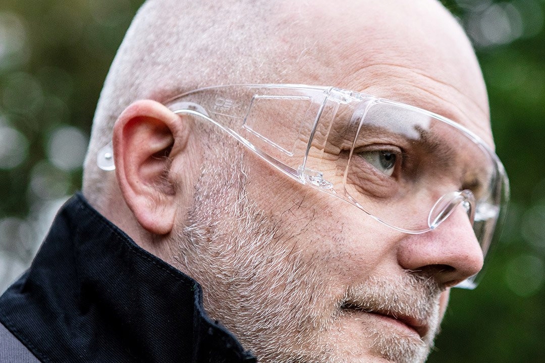 NEO OKULARY OCHRONNE ROBOCZE BIAŁE GOGLE BHP KLASA F OCHRONA UV 97-508