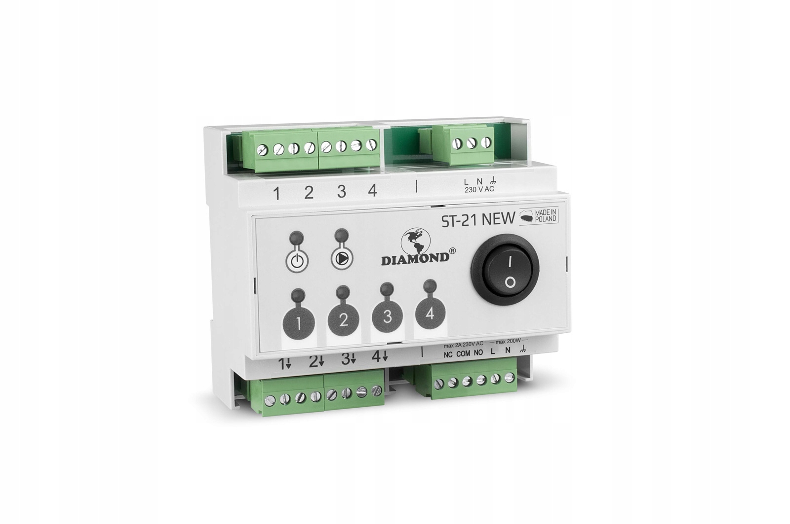 LISTWA STERUJĄCA SIŁOWNIKAMI 4 STREF DIAMOND ST-21