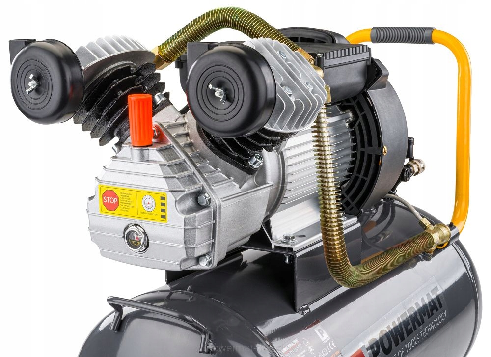 KOMPRESOR OLEJOWY 50L SPRĘŻARKA 8 BAR 392 l/min 230V TŁOKOWY MOBILNY TYP V