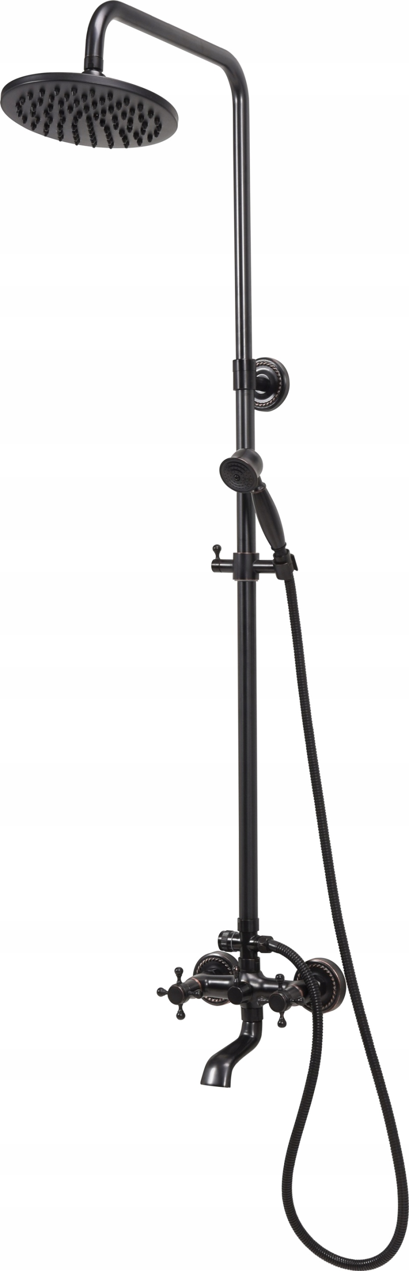 FALA 75809 PRYSZNIC KOLUMNA I DESZCZOWNICA RETRO BLACK 1