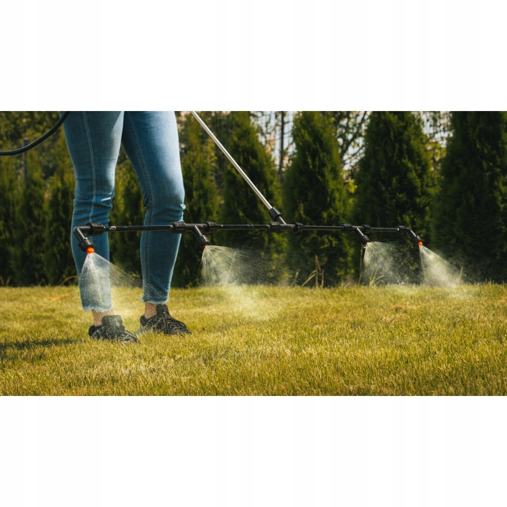 OPRYSKIWACZ AKUMULATOROWY PLECAKOWY CIŚNIENIOWY POWERMAT 20L ZESTAW 9 DYSZ