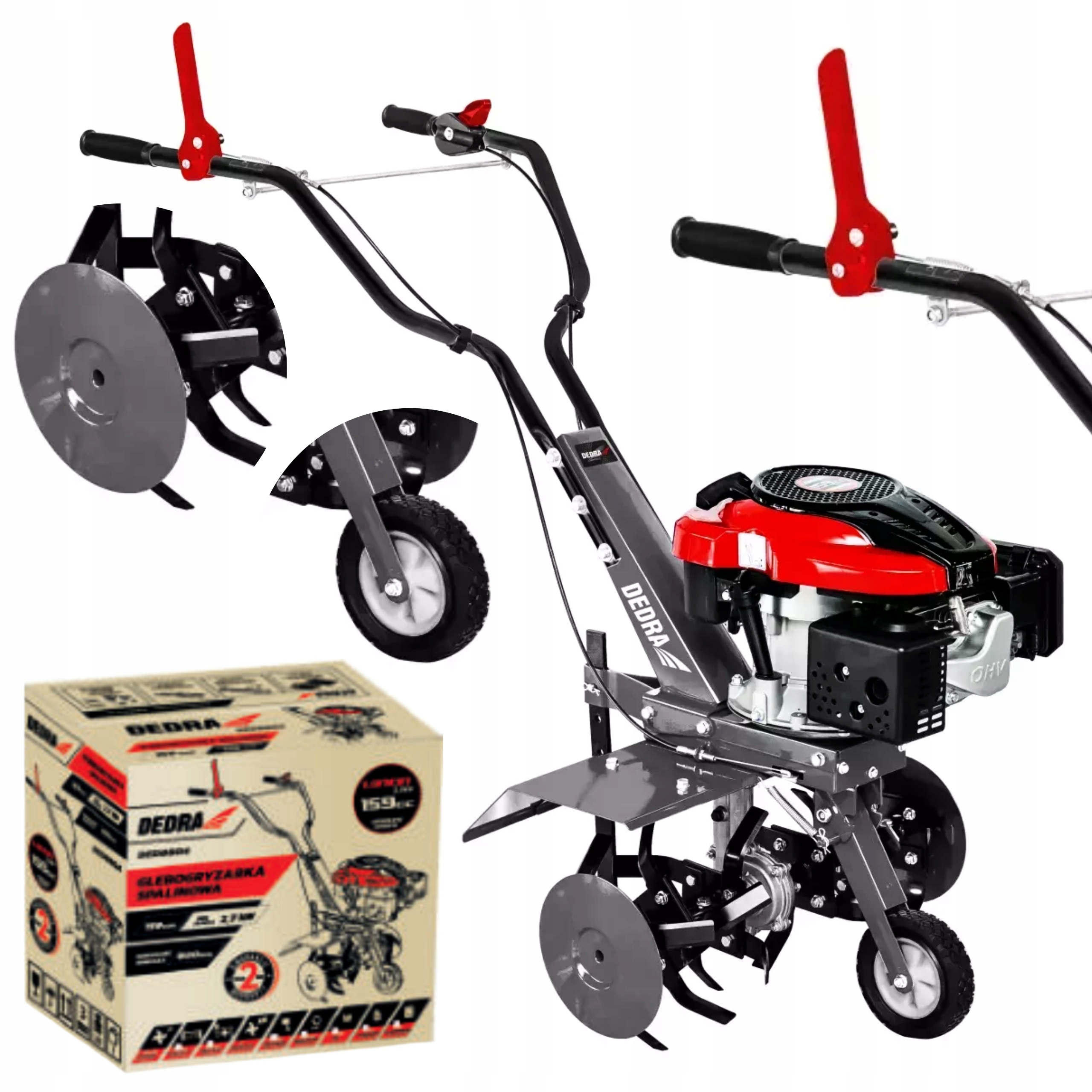 DEDRA GLEBOGRYZARKA SPALINOWA 1500W 2,7kW 60CM 4T DED8704