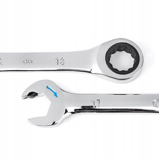 SATA 09066-02 ZESTAW 12 KLUCZY PŁASKO-OCZKOWYCH Z PODWÓJNĄ GRZECHOTKĄ 8-19