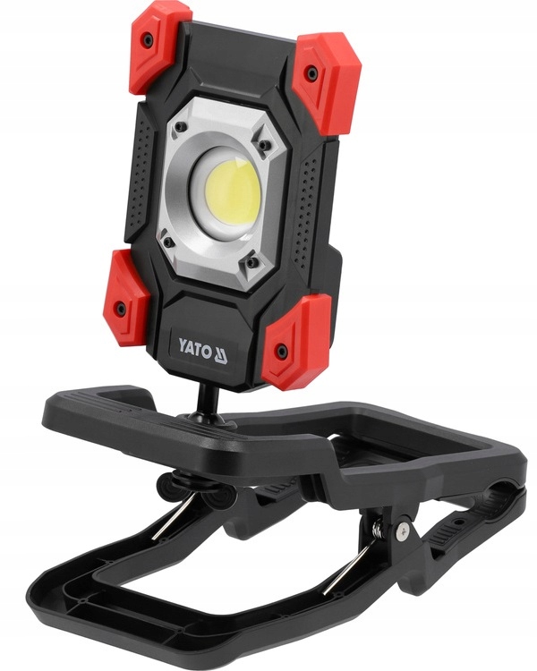 YATO REFLEKTOR PRZENOŚNY AKUMULATOROWY COBLED 20W 2000lm Z ZACISKIEM 818216