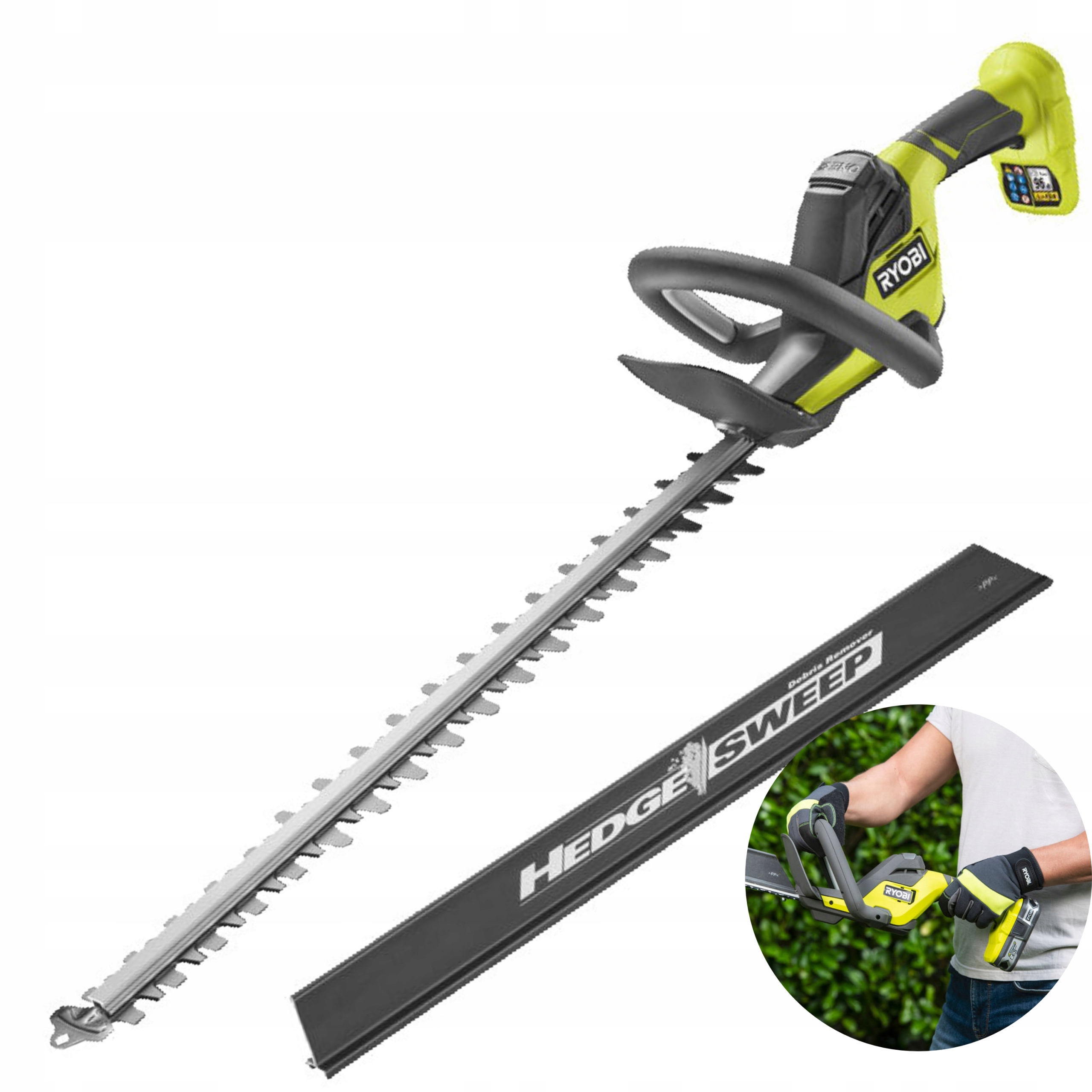 RYOBI NOŻYCE DO ŻYWOPŁOTU GAŁĘZI AKUMULATOROWE PILARKA PIŁA RY18HT55A-0