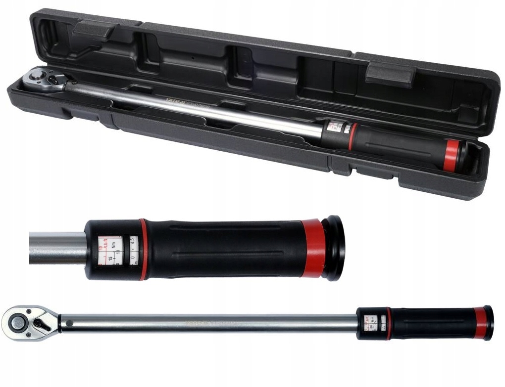 YATO KLUCZ DYNAMOMETRYCZNY 1/2" 65-350Nm CERTYFIKAT WALIZKA YT-07609 DO KÓŁ