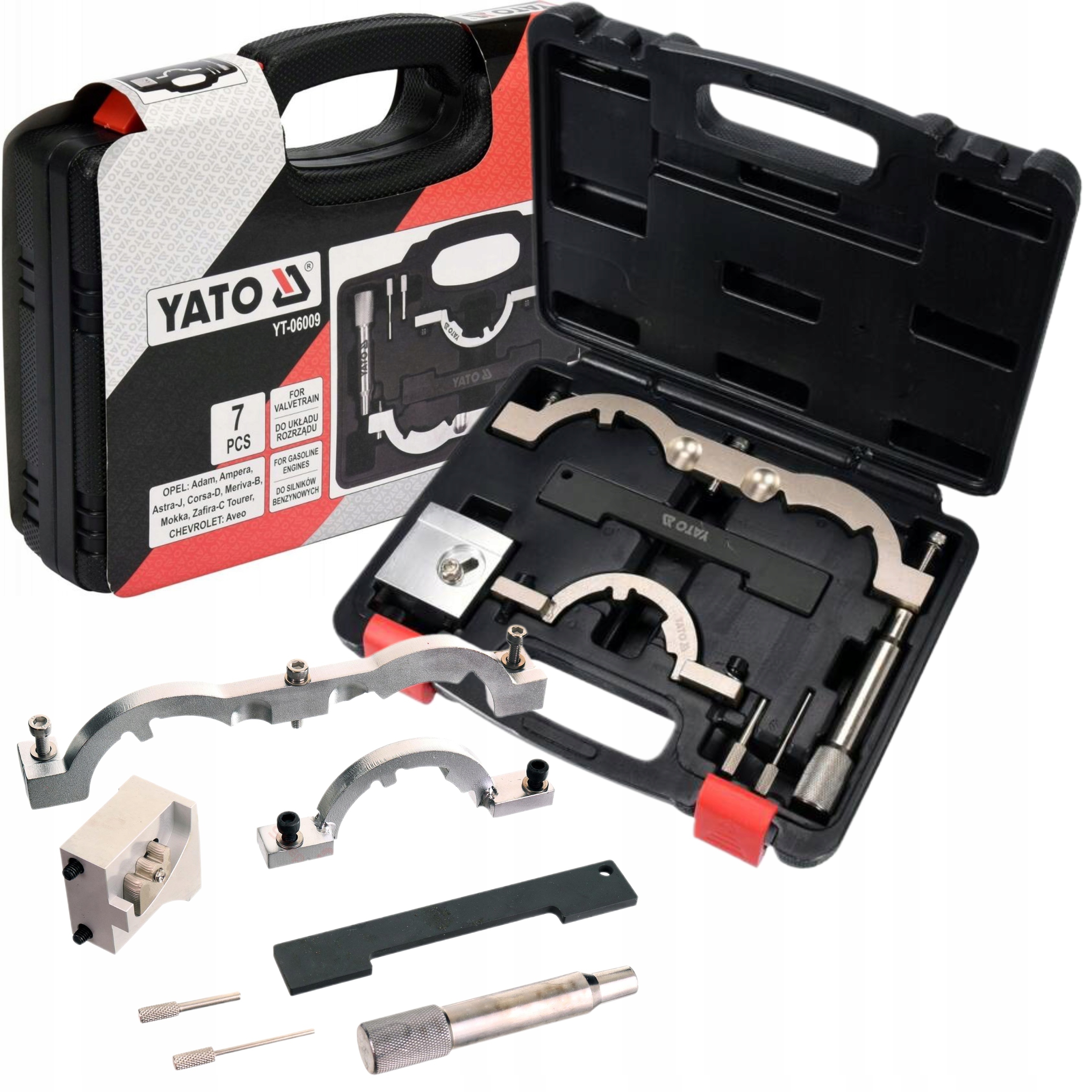 YATO ZESTAW BLOKAD ROZRZĄDU OPEL.CHEVROLET 1,0-1,4 + WALIZKA YT-06009