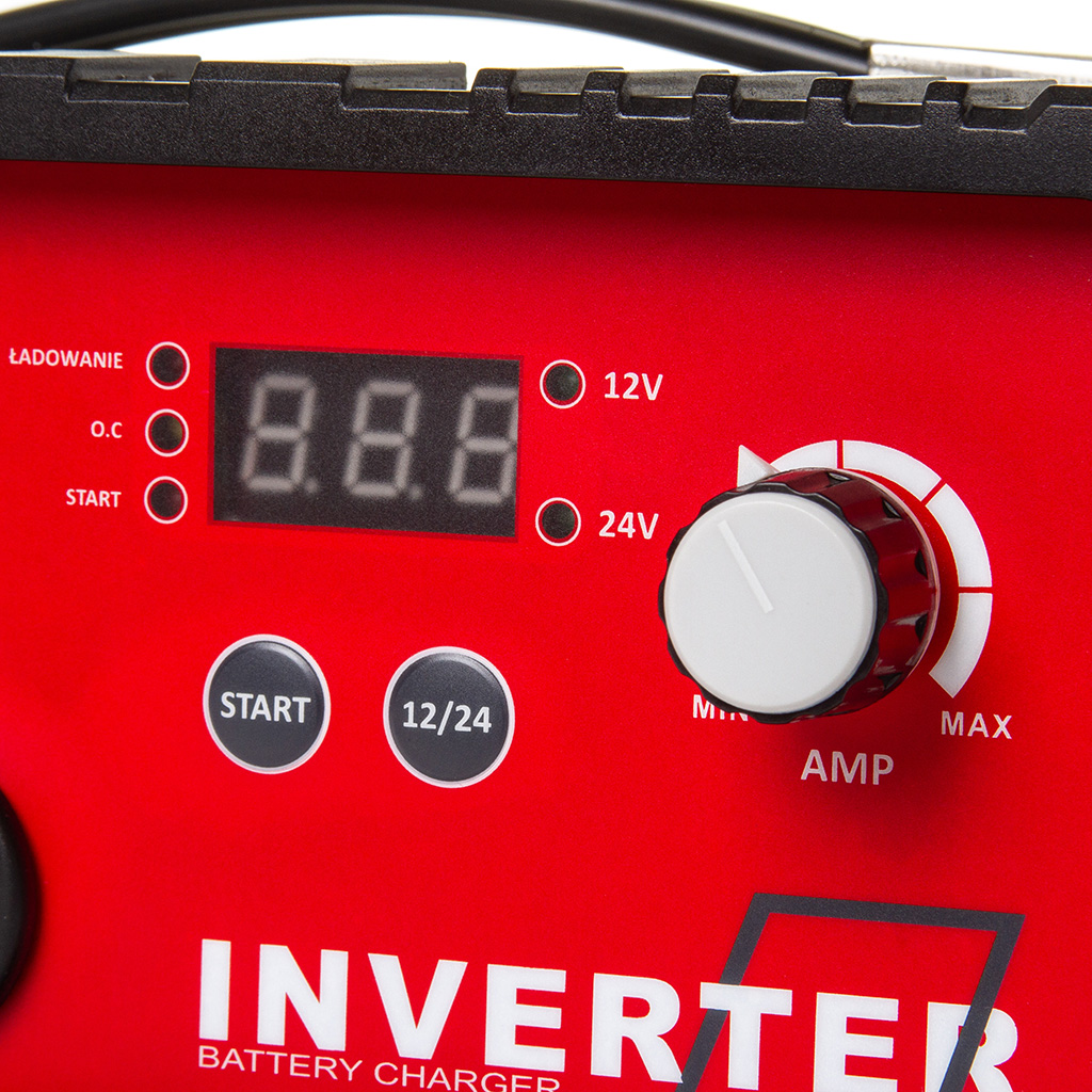 PROSTOWNIK INWERTOROWY 12V 24V ROZRUCH ŁADOWANIE AKUMULATORÓW 200A M89380