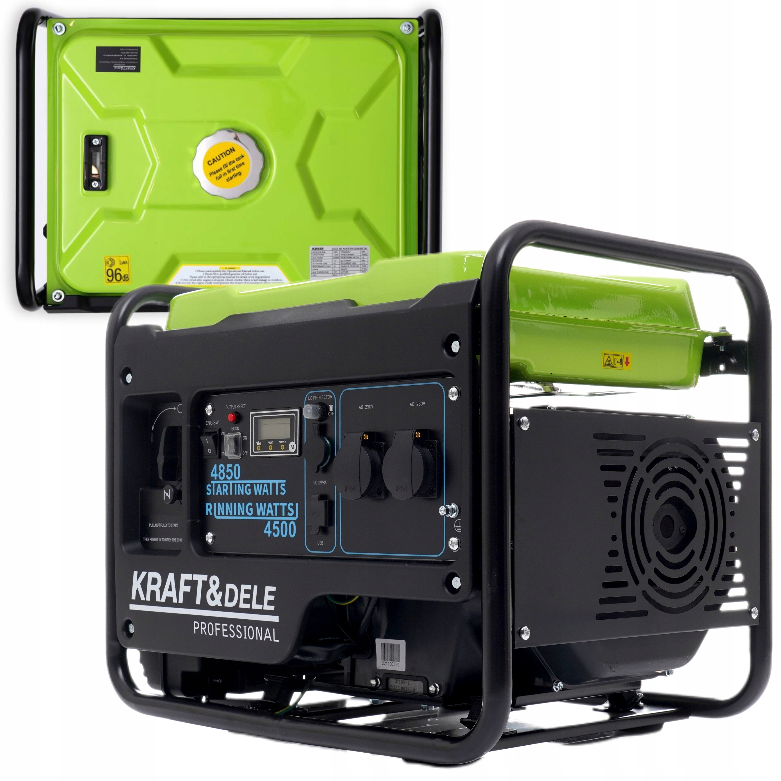 KRAFT&DELE AGREGAT PRĄDOTWÓRCZY GENERATOR INWERTOROWY 4,5 kW/ 4,85 kW KD688