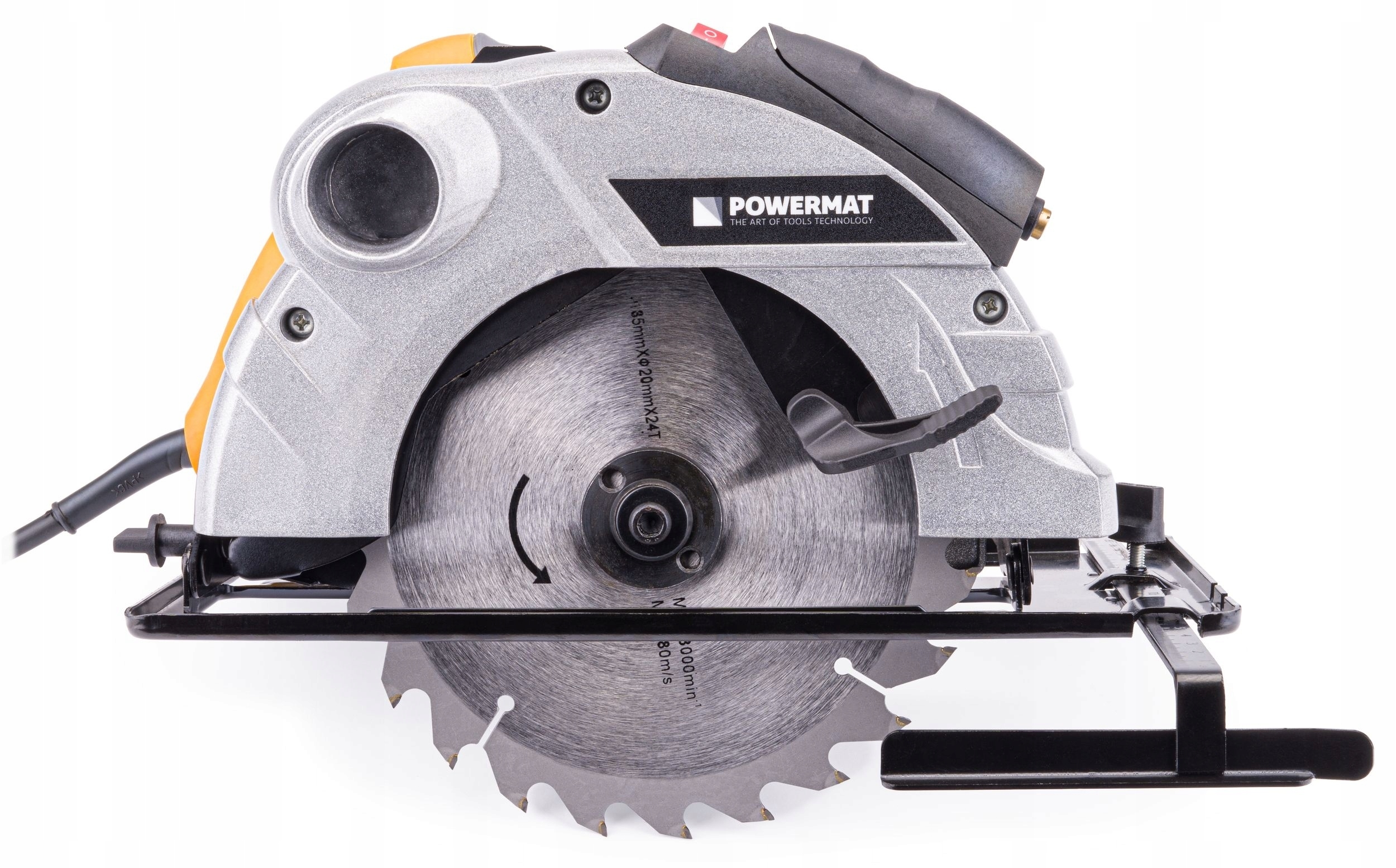 PIŁA TARCZOWA PILARKA RĘCZNA DO DREWNA Z LASEREM 2250W PRZECINARKA 185 MM