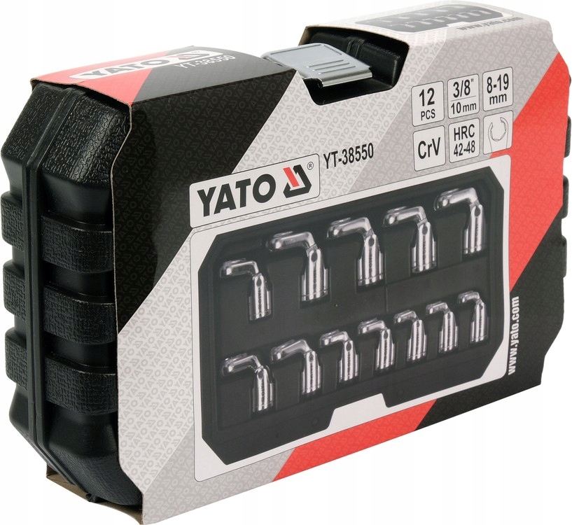 YATO KLUCZE PRZEGUBOWE OCZKOWE 3/8'' 12el YT-38550