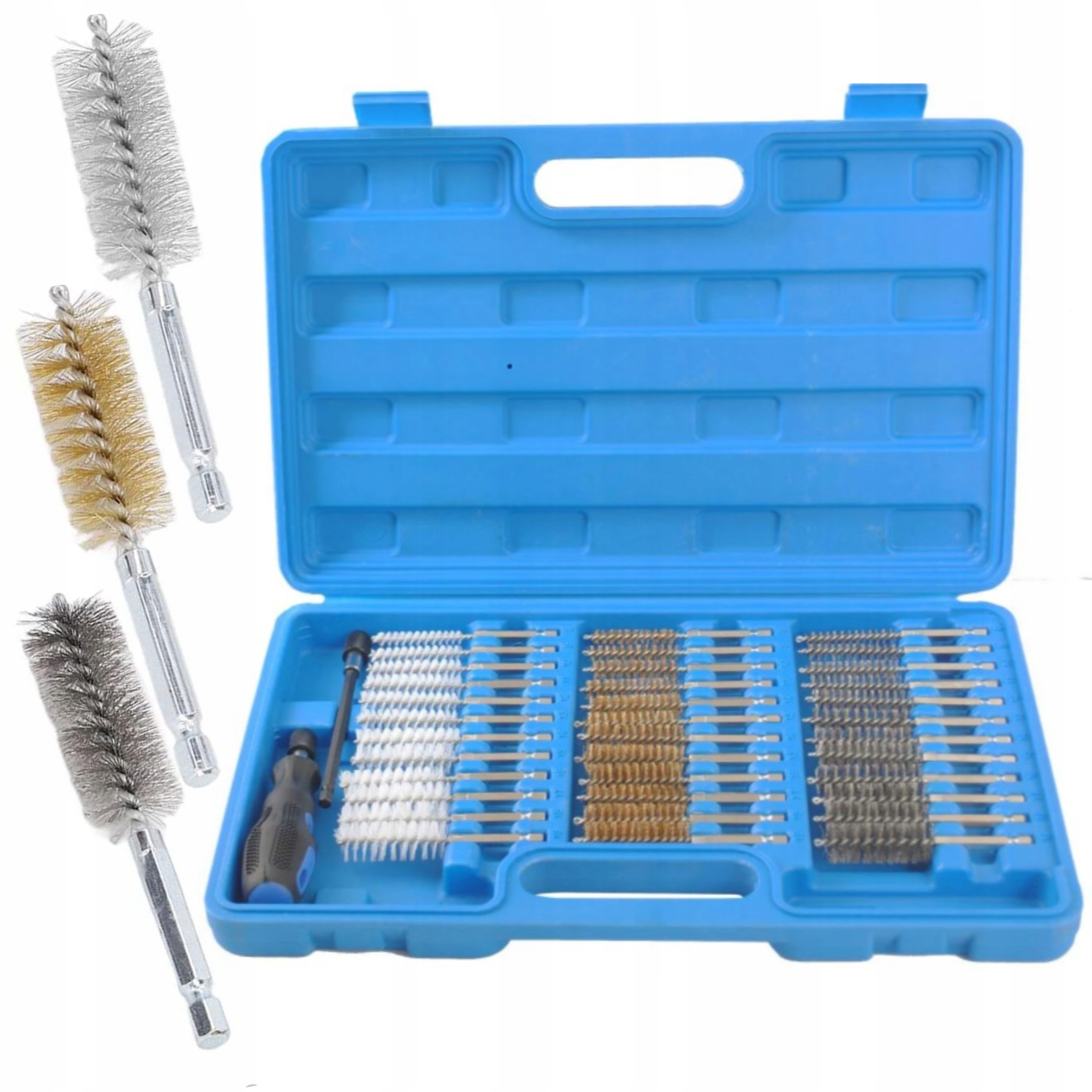 ZESTAW SZCZOTKI DO CZYSZCZENIA GNIAZD WTRYSKIWACZY REGENERACJI ŚWIEC 38EL