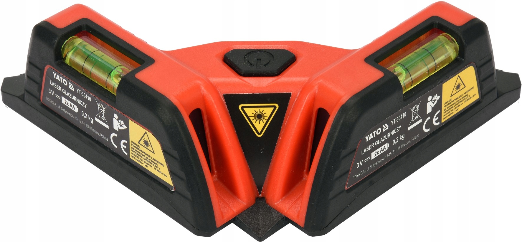 YATO LASER LINIOWY KĄTOWY DO UKŁADANIA PŁYTEK 2 LINIE POZIOMICA YT-30410