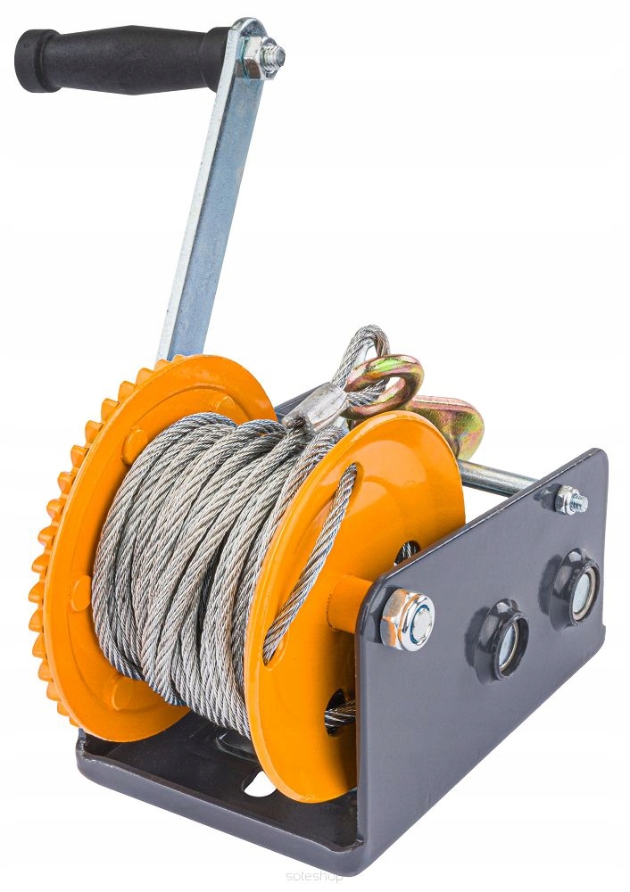 LINOWA WCIĄGARKA WYCIĄGARKA KORBOWA RĘCZNA 1133KG 10M NA KORBĘ 2500LBS