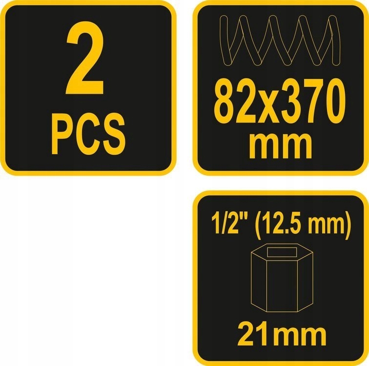 VOREL ŚCIĄGACZ DO SPRĘŻYN McPERSON ŚCISK AMORTYZATORÓW McPHERSON 380mm 2szt