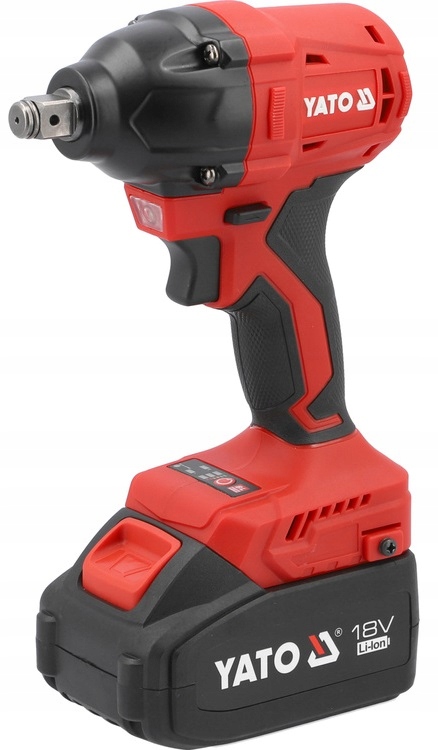 YATO KLUCZ UDAROWY AKUMULATOROWY BEZSZCZOTKOWY 18V 350NM + 2x4Ah +NASADKA
