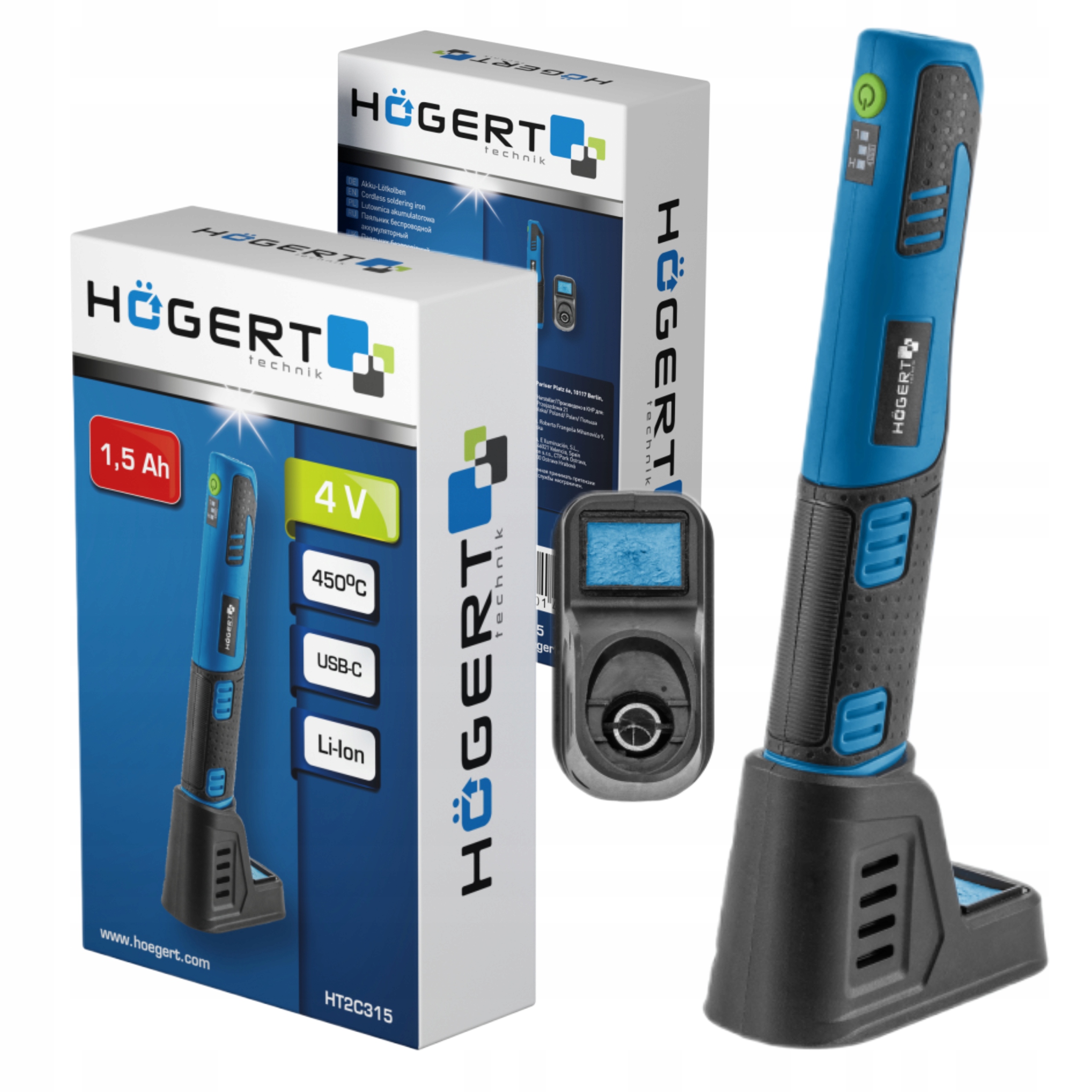 HOEGERT KOLBOWA LUTOWNICA AKUMULATOROWA 4V 450°C 1500 mAH HT2C315