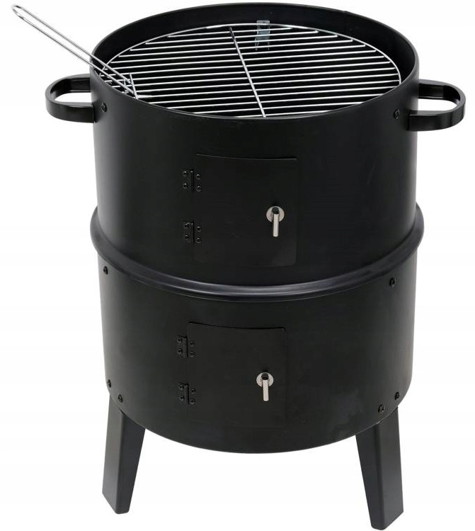 WĘDZARNIA OGRODOWA STALOWA WĘDZARKA GRILL 37 cm