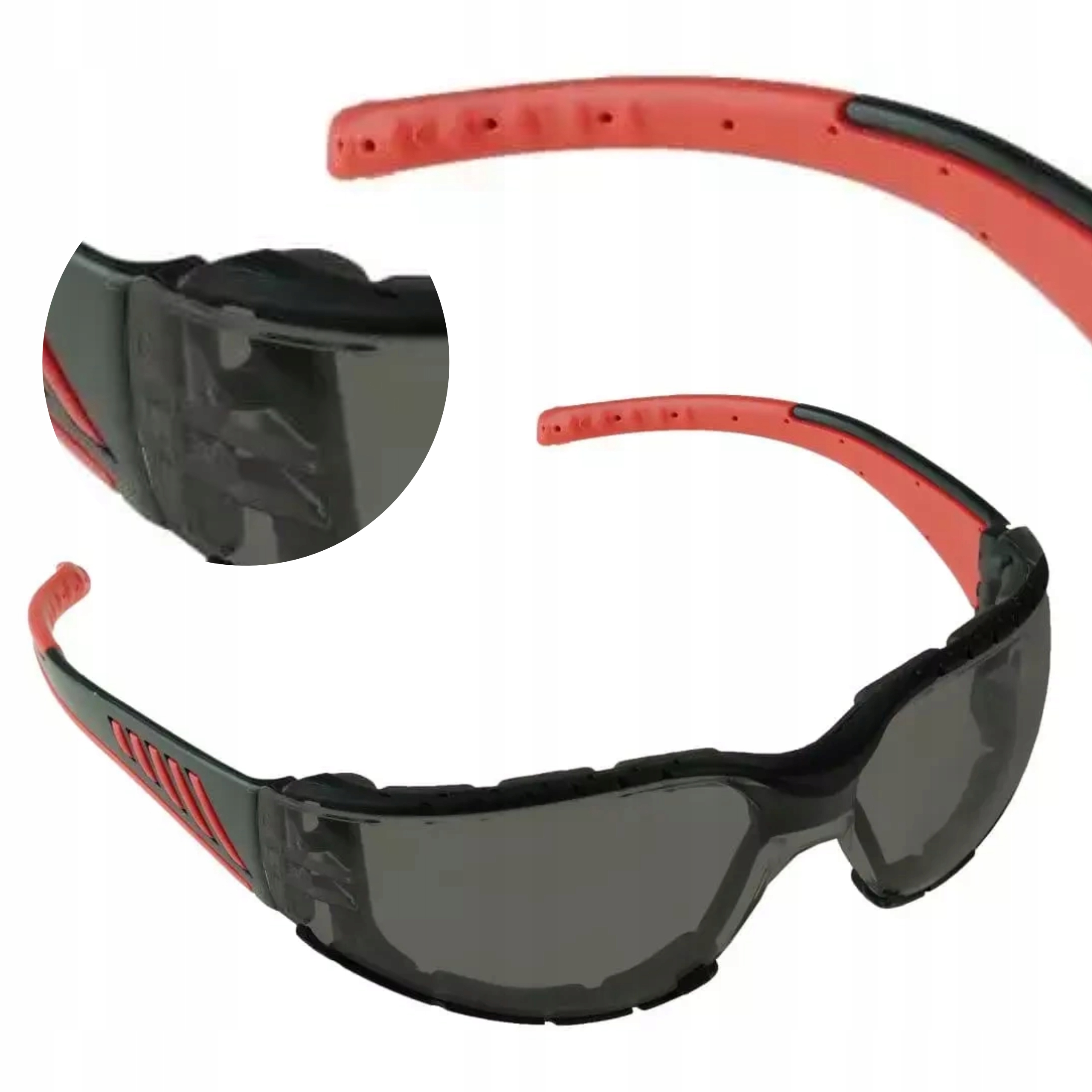 DEDRA OKULARY OCHRONNE PRZYCIEMNIANE FT PIANKA EVA BH1057BL