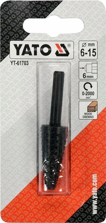 YATO FREZ STOPNIOWY 6-15MM DO DREWNA NA WIERTARKĘ