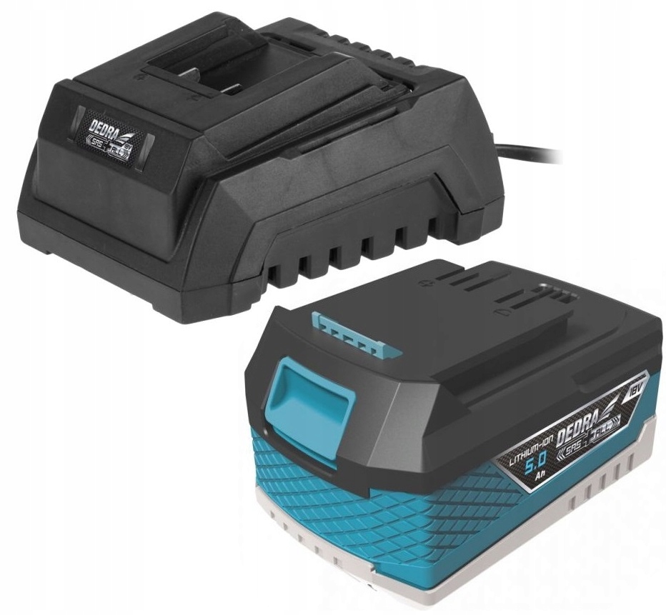 ZESTAW ŁADOWARKA DEDRA AKUMULATOR LI-ion 18V + 5Ah