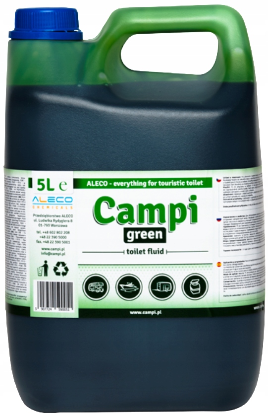 PŁYN DO TOALET TURYSTYCZNYCH CAMPI BLUE 2x5L JACHT