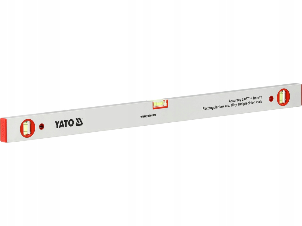 YATO POZIOMNICA ALUMINIOWA 3 LIBELKI LIBELLE 1200 MM 1,2M 1,5MM YT-3005