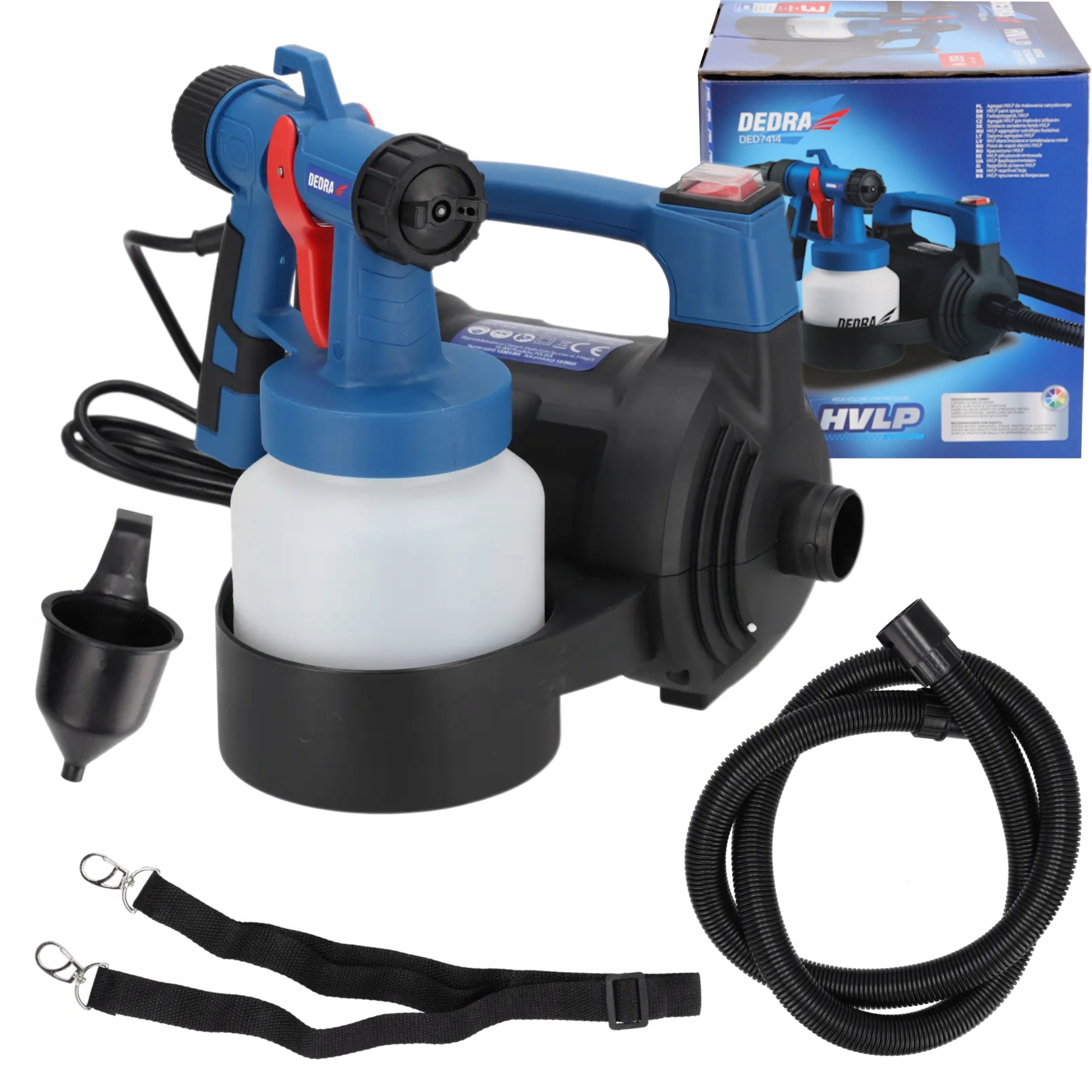 DEDRA AGREGAT MALARSKI HVLP DO MALOWANIA NATRYSKOWEGO 650W DYSZA 2,5MM