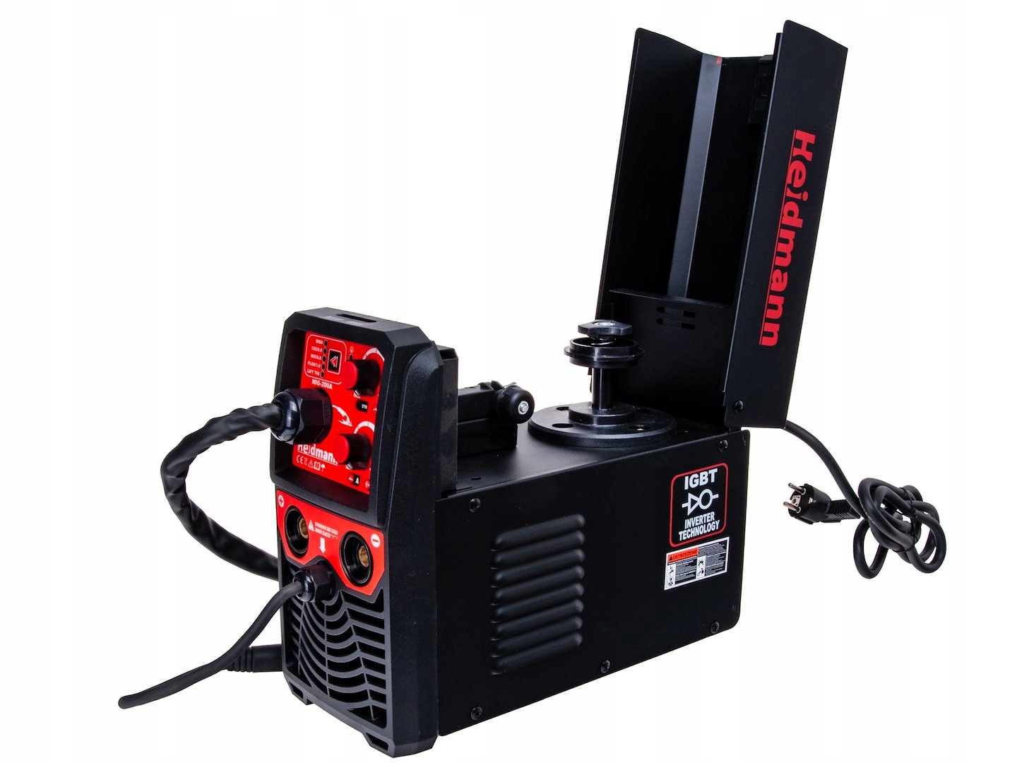 GEKO SPAWARKA INWERTOROWA MIG/MAG, MMA, FLUX HOT START 200A H00704